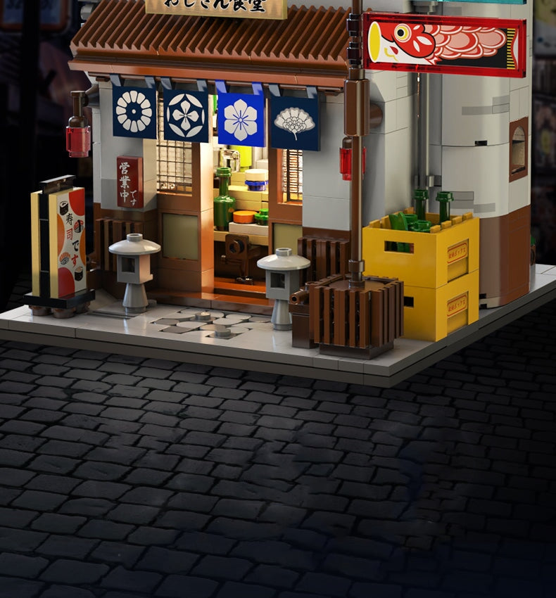 kawaiies-softtoys-plushies-kawaii-plush-Traditional Local Japanese Restaurant LED Building Set Build it 