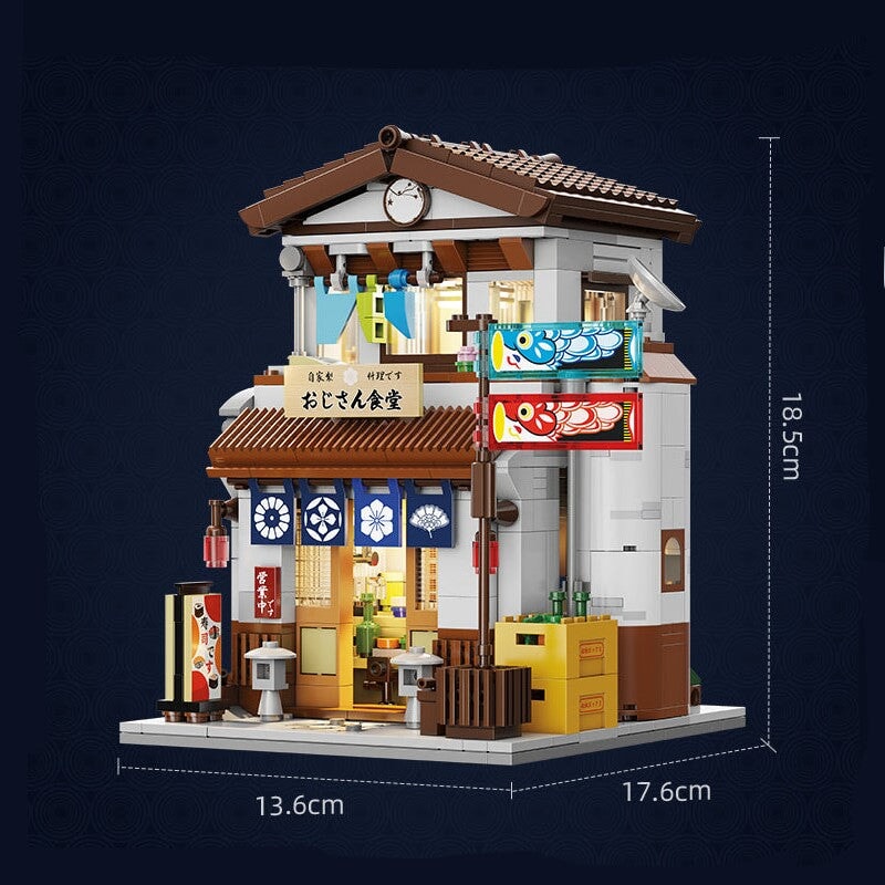 kawaiies-softtoys-plushies-kawaii-plush-Traditional Local Japanese Restaurant LED Building Set Build it 