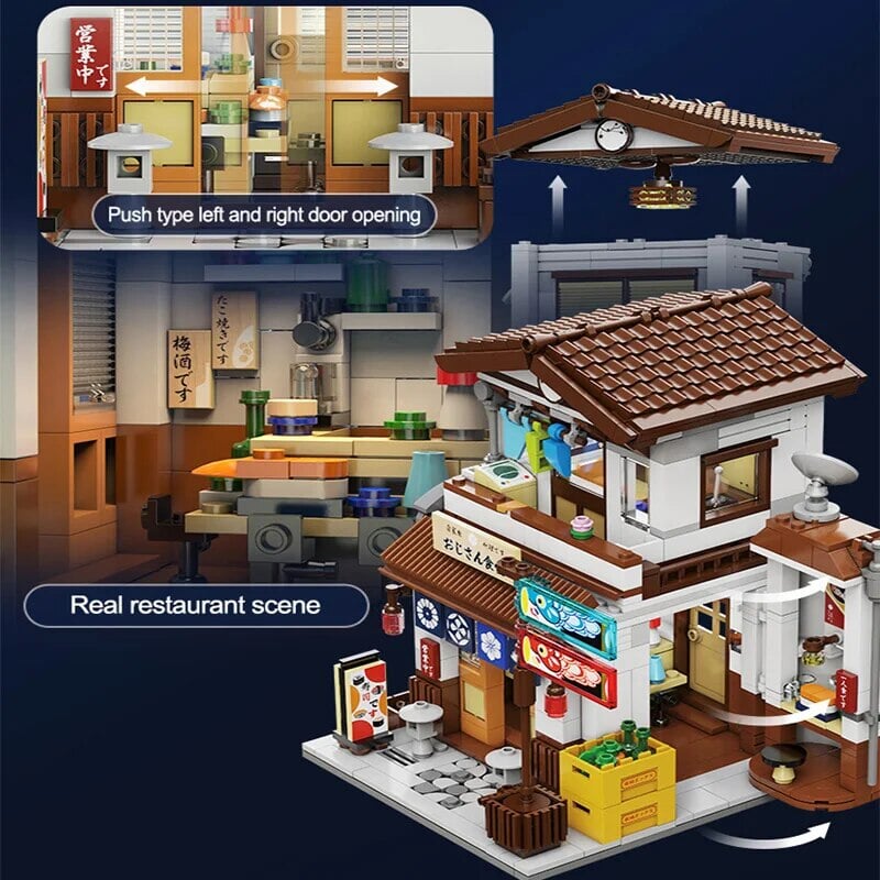 kawaiies-softtoys-plushies-kawaii-plush-Traditional Local Japanese Restaurant LED Building Set Build it 