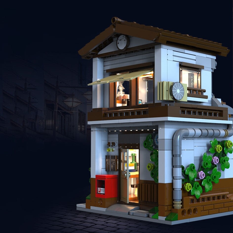 kawaiies-softtoys-plushies-kawaii-plush-Traditional Local Japanese Restaurant LED Building Set Build it 