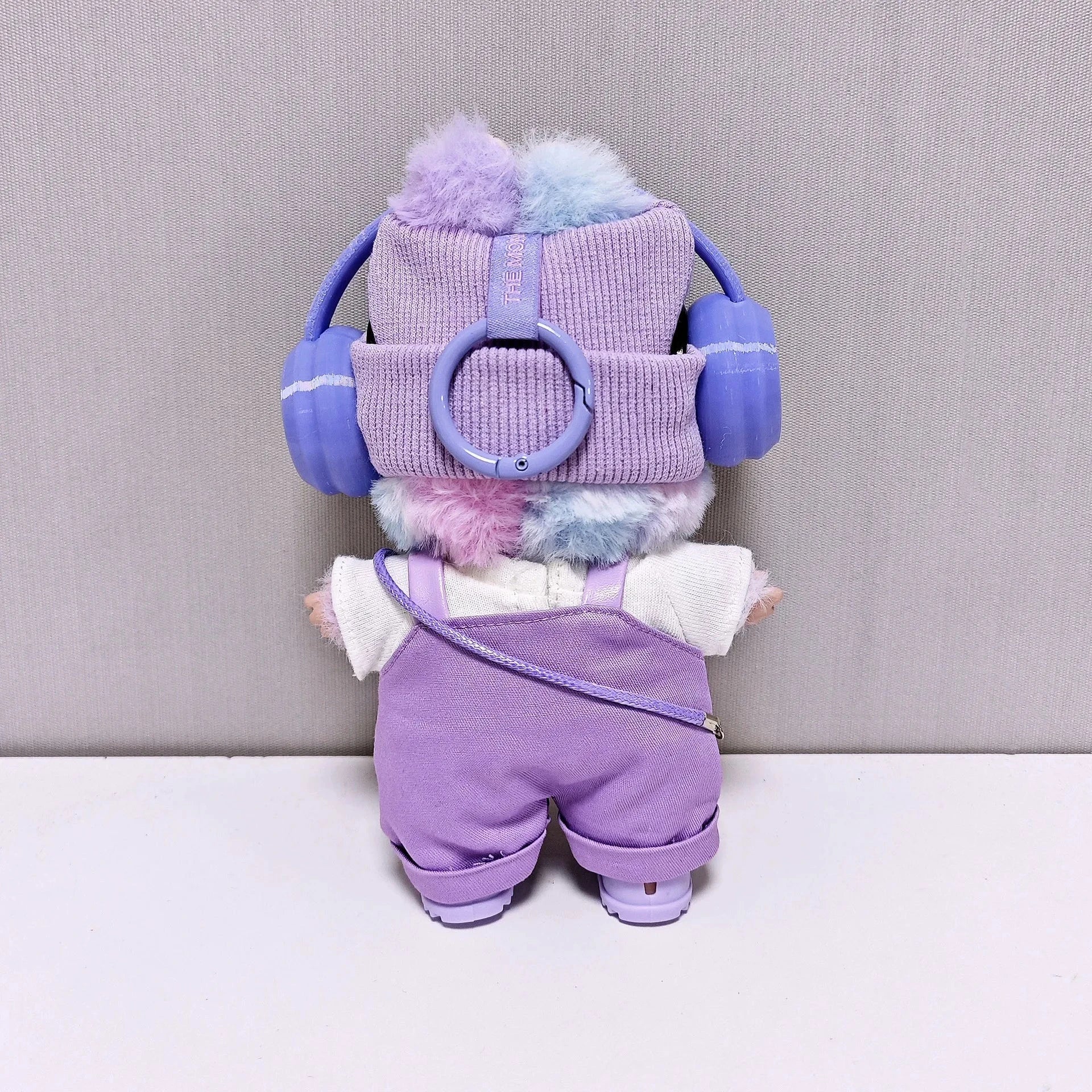 kawaiies-softtoys-plushies-kawaii-plush-Trendy Streetwear Kid Purple Labubu Outfit Accessories 