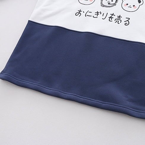 kawaiies-softtoys-plushies-kawaii-plush-Two-Tone Blue Gray Trip Bears Unisex Sweatshirts | NEW Hoodies 