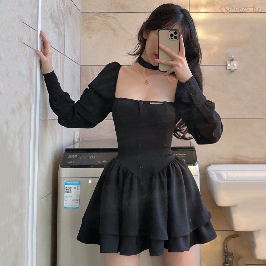 kawaiies-softtoys-plushies-kawaii-plush-Vintage Bodice Mini Dress Apparel 