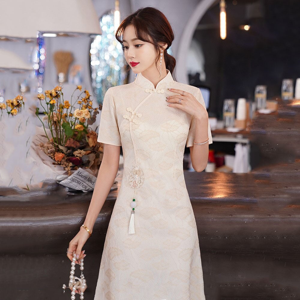 kawaiies-softtoys-plushies-kawaii-plush-Vintage Chinese Traditional Qipao Cheongsam Dress Apparel 