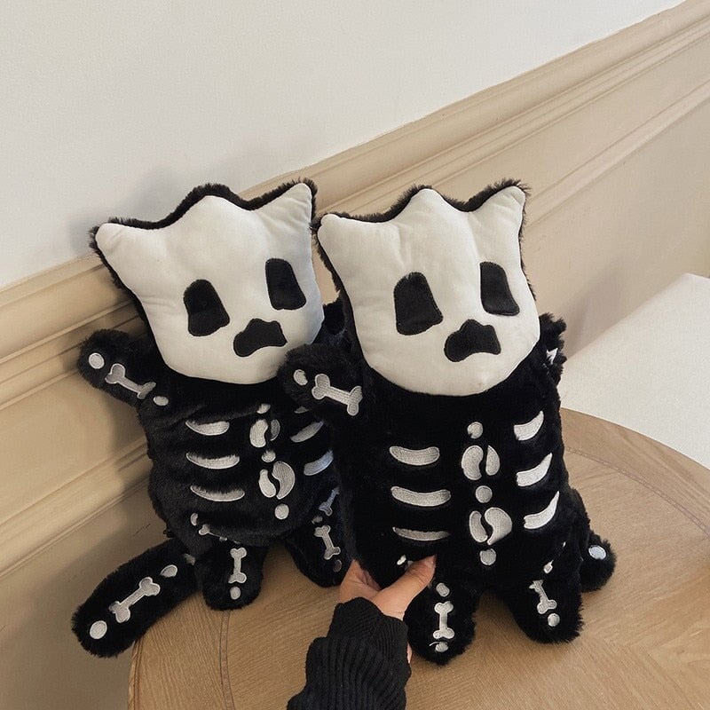 kawaiies-softtoys-plushies-kawaii-plush-Whisper the Mini Skeleton Plush Backpack Bags 