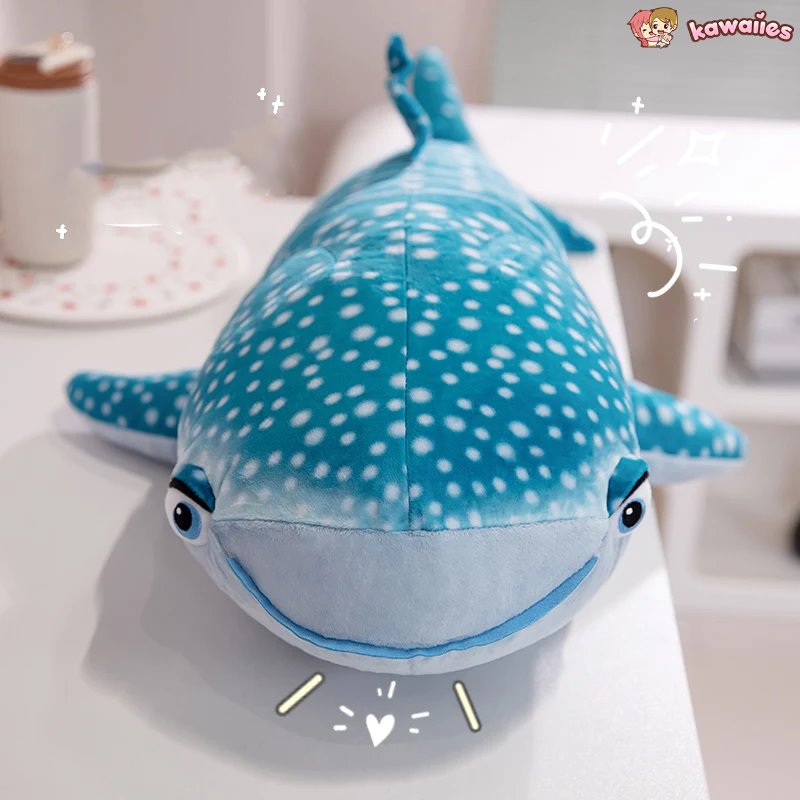 kawaiies-softtoys-plushies-kawaii-plush-White Beluga Blue Whale Shark 75cm Plushies Soft toy 