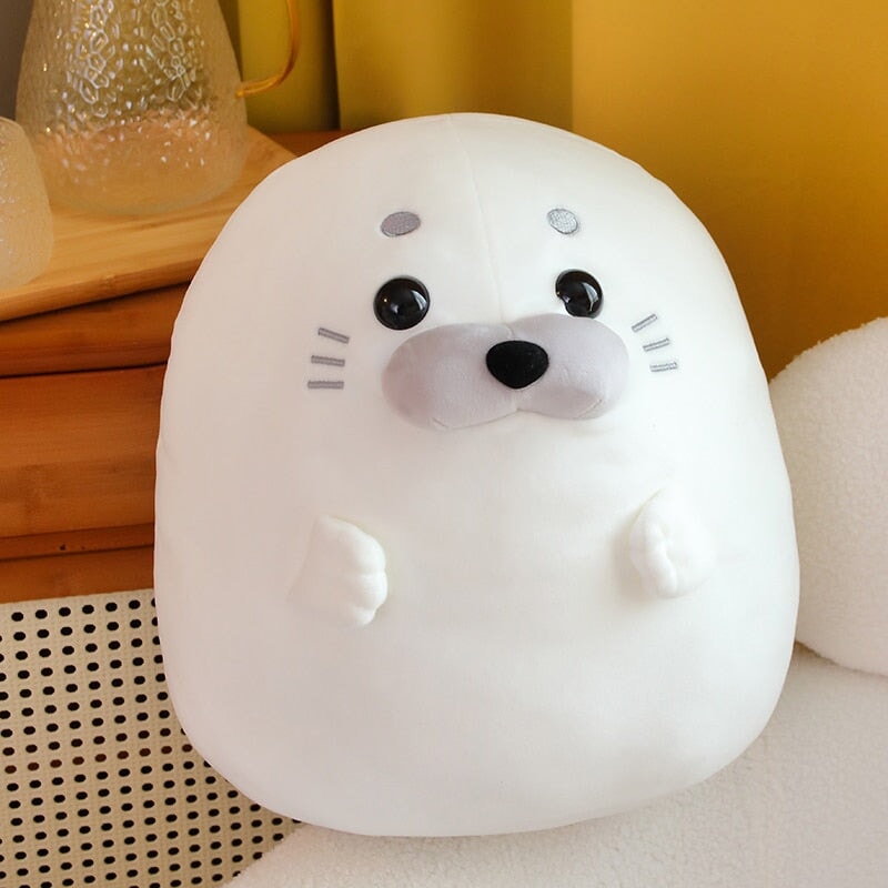 kawaiies-softtoys-plushies-kawaii-plush-White Blue Baby Seal Plushies | NEW Soft toy 