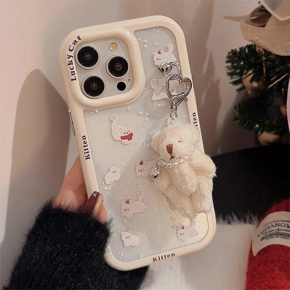 kawaiies-softtoys-plushies-kawaii-plush-Winter Snow Pearl Bear iPhone Case with Charm Accessories 
