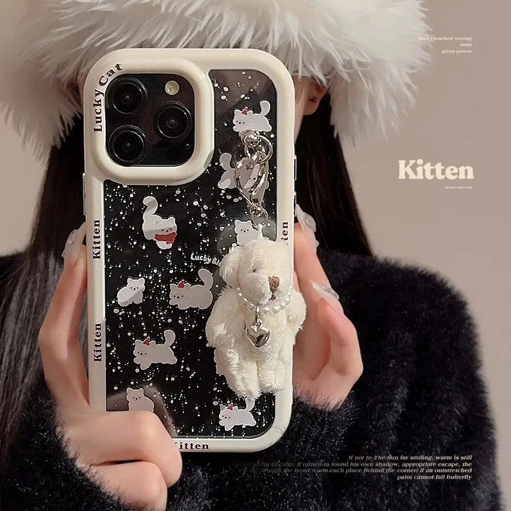kawaiies-softtoys-plushies-kawaii-plush-Winter Snow Pearl Bear iPhone Case with Charm Accessories 