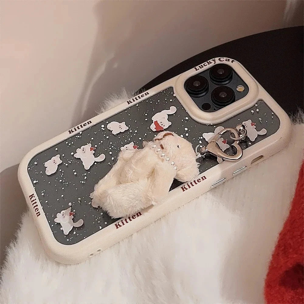 kawaiies-softtoys-plushies-kawaii-plush-Winter Snow Pearl Bear iPhone Case with Charm Accessories 