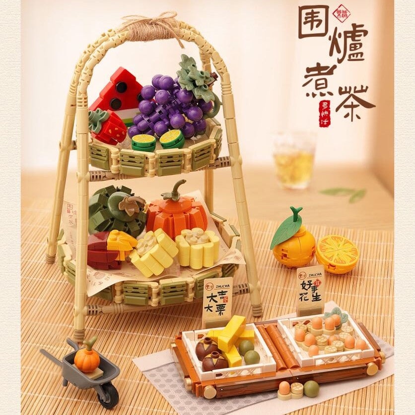 kawaiies-softtoys-plushies-kawaii-plush-Wonders of Asia Teatime Nano Building Set | NEW Build it 