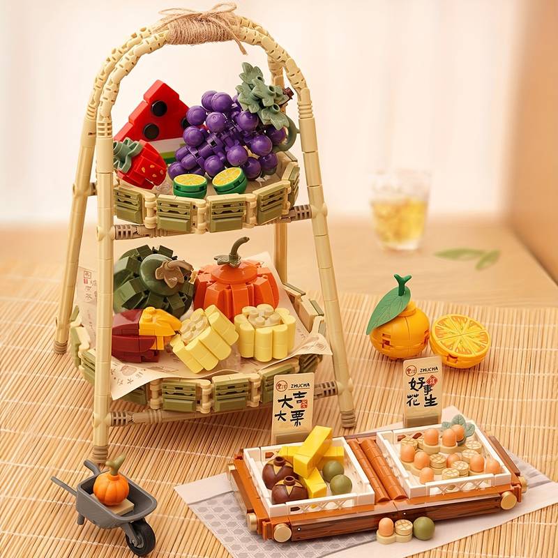 kawaiies-softtoys-plushies-kawaii-plush-Wonders of Asia Teatime Nano Building Set | NEW Build it 