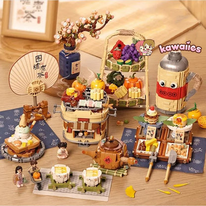 kawaiies-softtoys-plushies-kawaii-plush-Wonders of Asia Teatime Nano Building Set | NEW Build it 