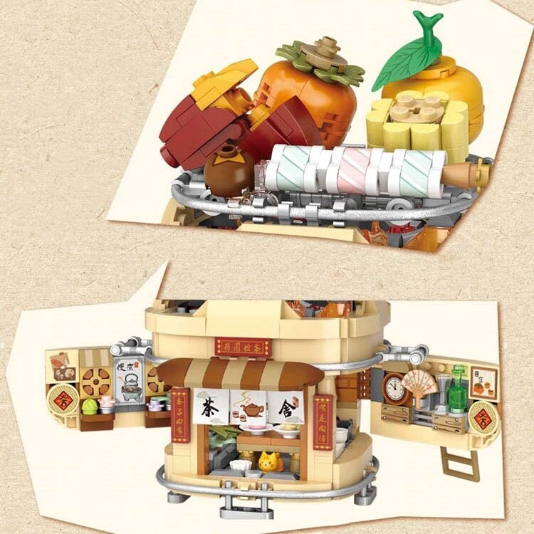 kawaiies-softtoys-plushies-kawaii-plush-Wonders of Asia Teatime Nano Building Set | NEW Build it 