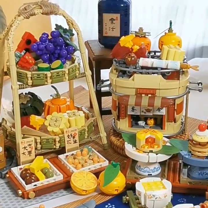 kawaiies-softtoys-plushies-kawaii-plush-Wonders of Asia Teatime Nano Building Set | NEW Build it 