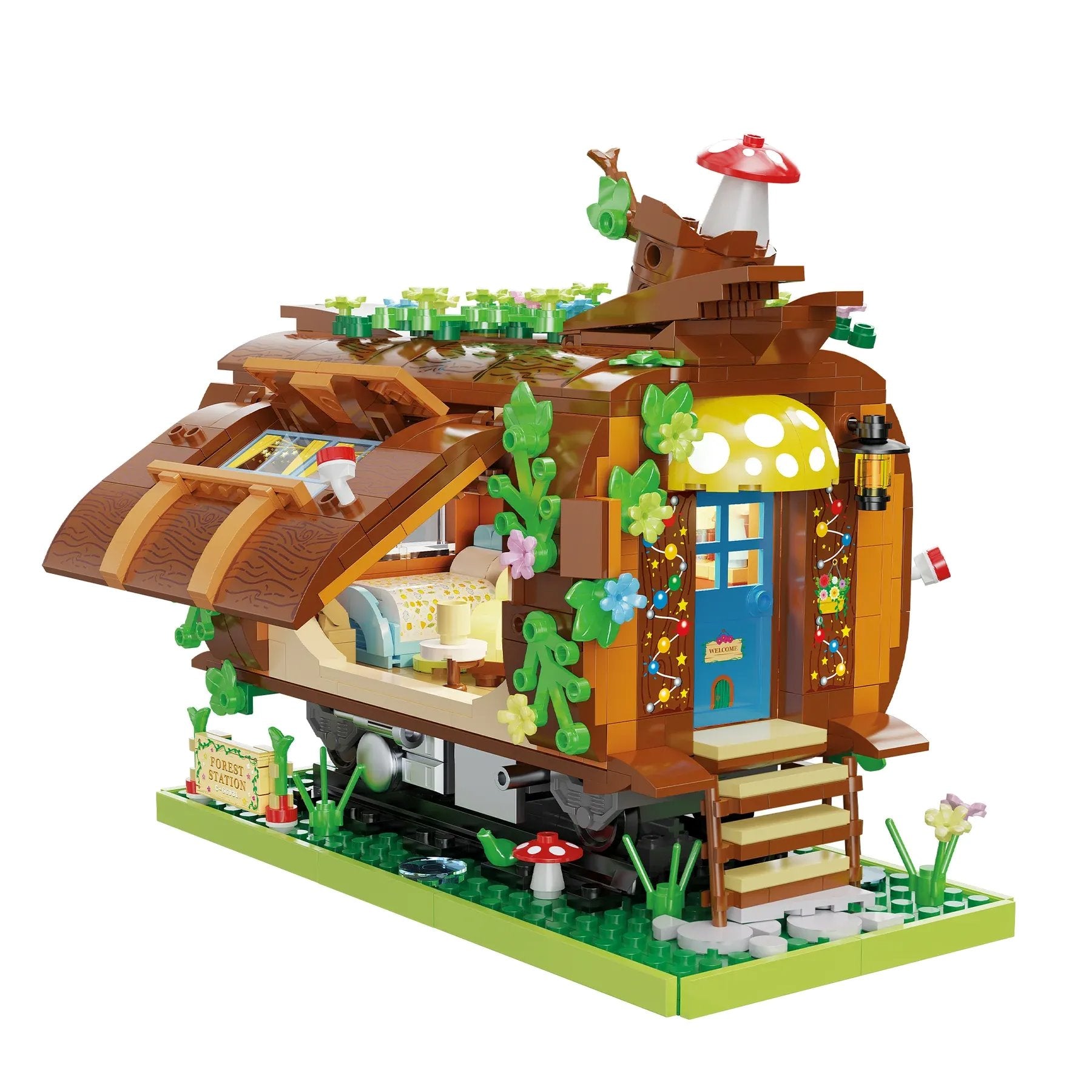 kawaiies-softtoys-plushies-kawaii-plush-Wooden Train Carriage Home Building Blocks Build it 