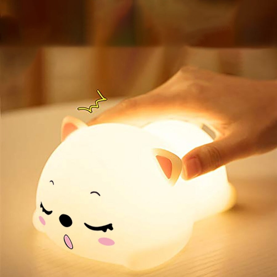 kawaiies-softtoys-plushies-kawaii-plush-Yawning Cat LED Night Light | NEW Home Decor 