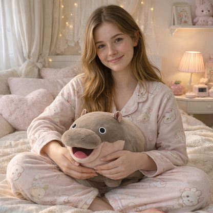 Kawaii Moo Deng Baby Hippo Plushie