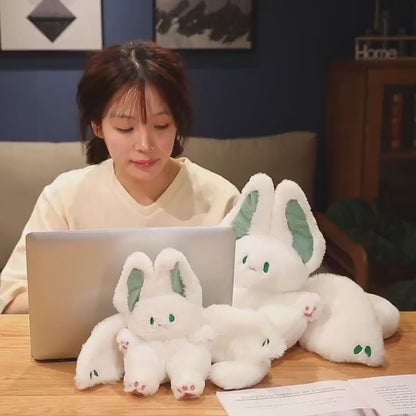 White Kawaii Fluffy Bat Plushie