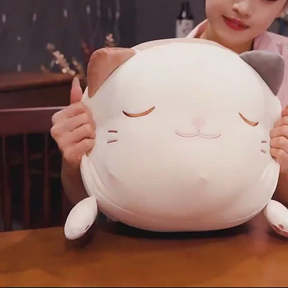 Huge Snuggly Caramel Cat Plush