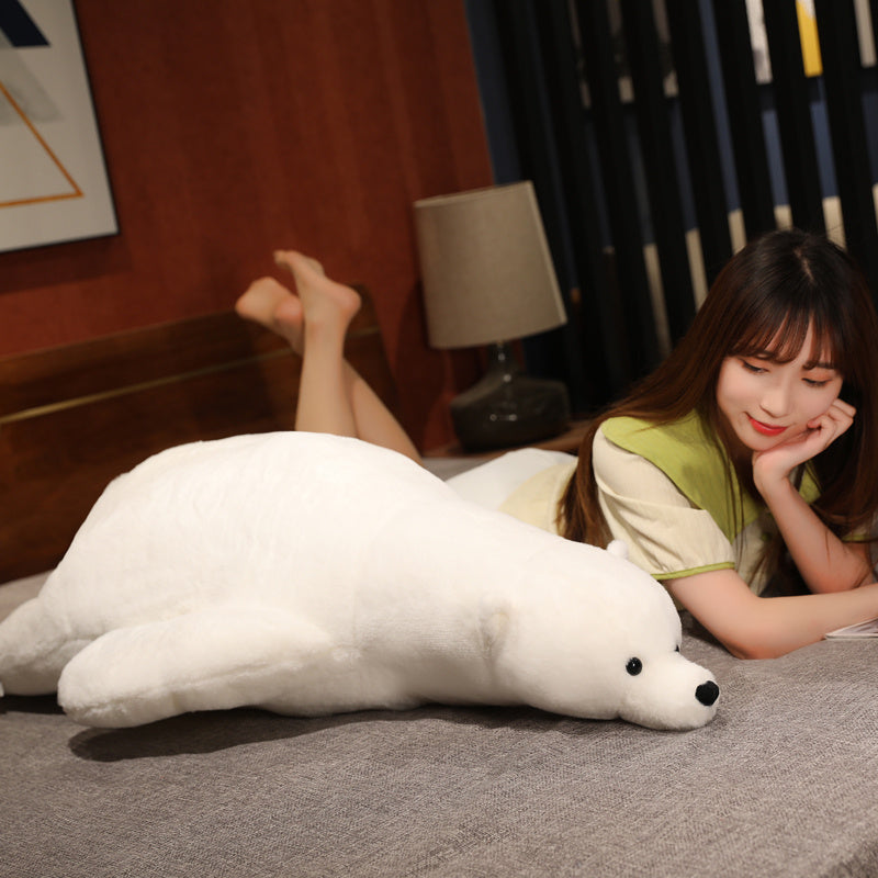 43" Giant White Fluffy Polar Bear Plushie - Kawaiies - Adorable - Cute - Plushies - Plush - Kawaii