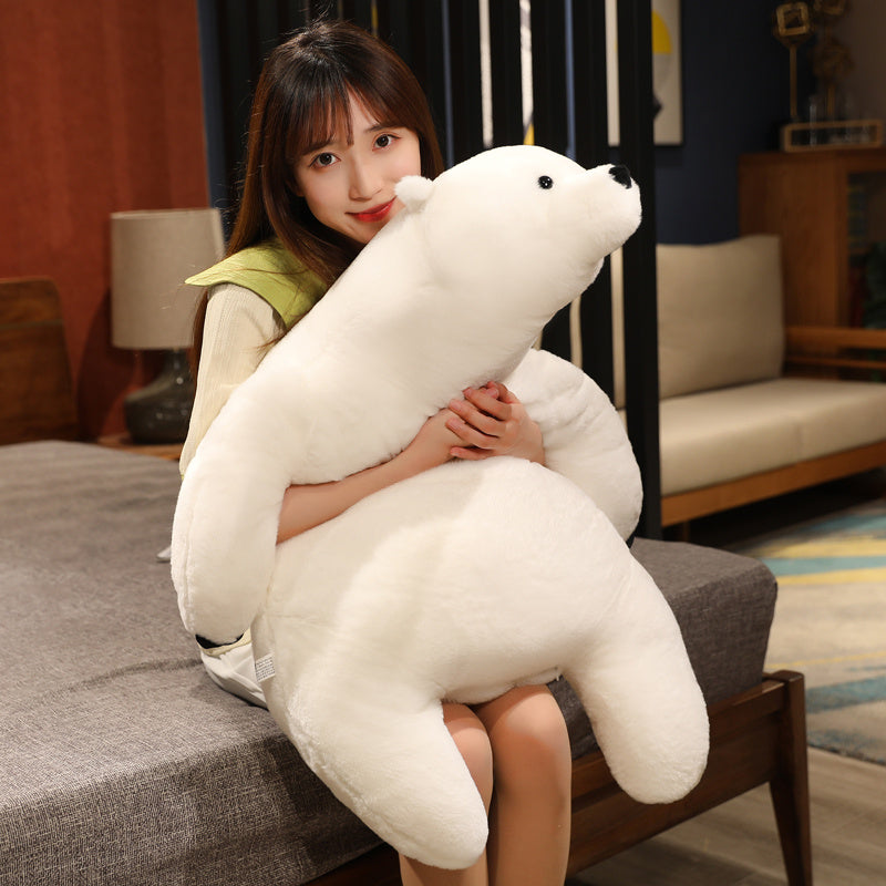 43" Giant White Fluffy Polar Bear Plushie - Kawaiies - Adorable - Cute - Plushies - Plush - Kawaii