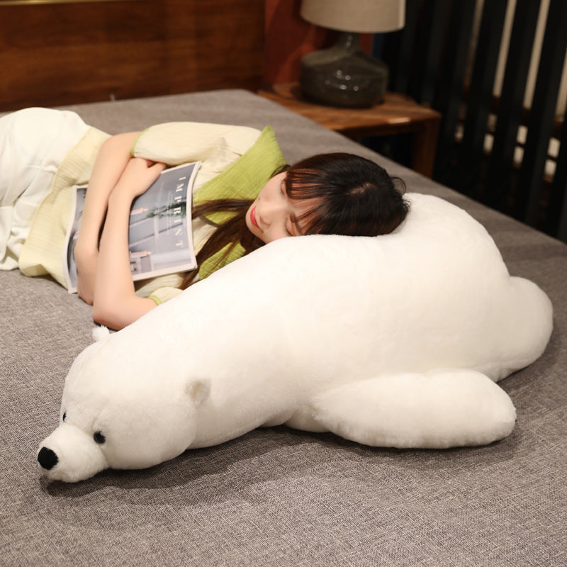 43" Giant White Fluffy Polar Bear Plushie - Kawaiies - Adorable - Cute - Plushies - Plush - Kawaii