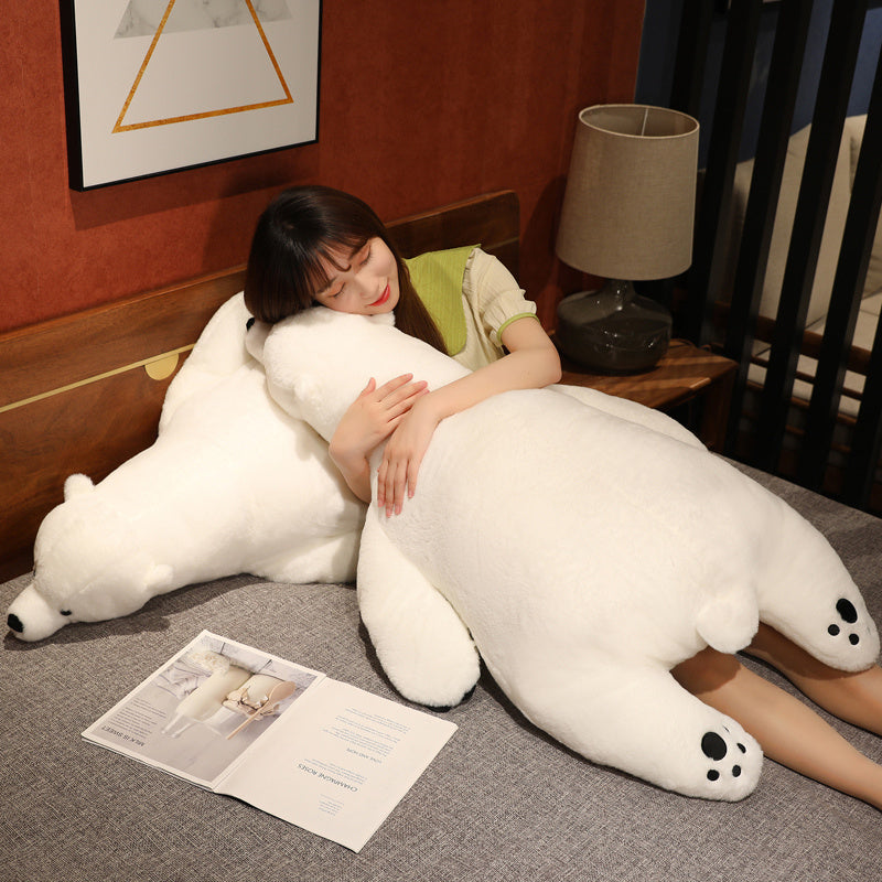 43" Giant White Fluffy Polar Bear Plushie - Kawaiies - Adorable - Cute - Plushies - Plush - Kawaii