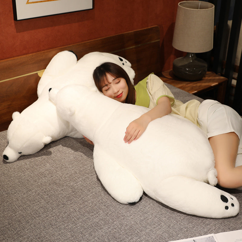 43" Giant White Fluffy Polar Bear Plushie - Kawaiies - Adorable - Cute - Plushies - Plush - Kawaii