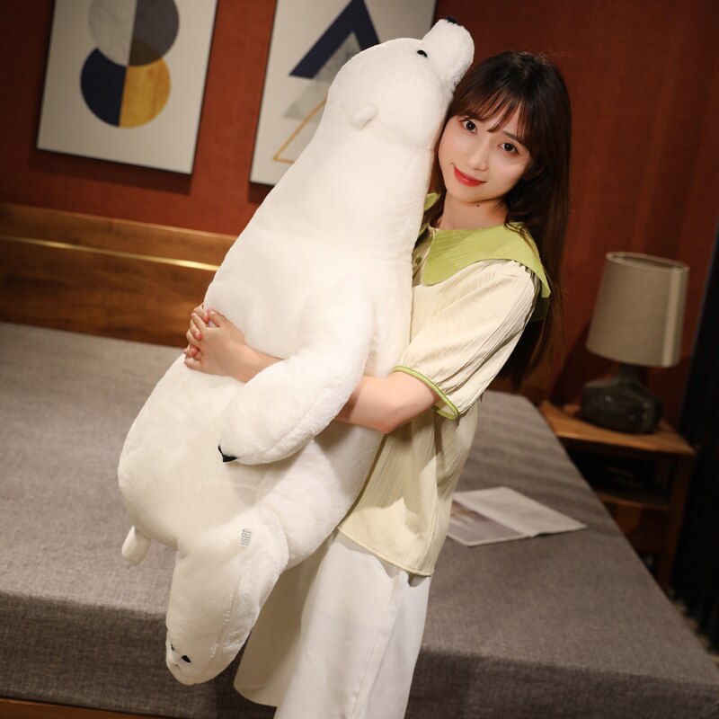 43" Giant White Fluffy Polar Bear Plushie - Kawaiies - Adorable - Cute - Plushies - Plush - Kawaii