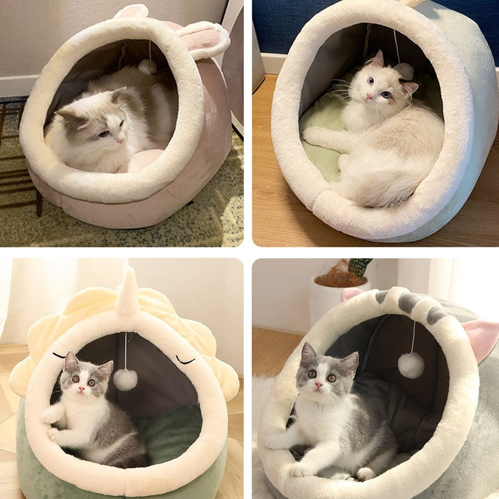 Adorable Cat Dog Pet Beds Hideout Caves - Kawaiies - Adorable - Cute - Plushies - Plush - Kawaii