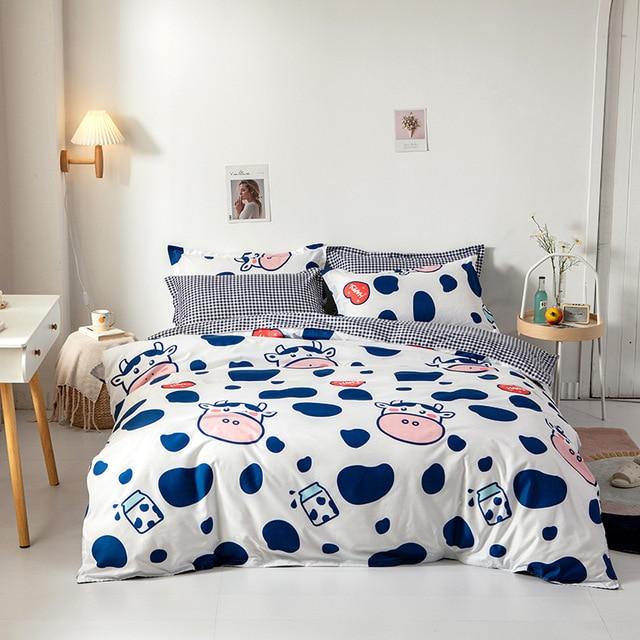 Adorable Cow & Milk Bedding Set - Kawaiies - Adorable - Cute - Plushies - Plush - Kawaii