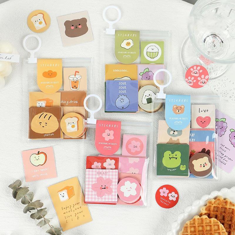 Adorable Designs Stickers Set - Kawaiies - Adorable - Cute - Plushies - Plush - Kawaii