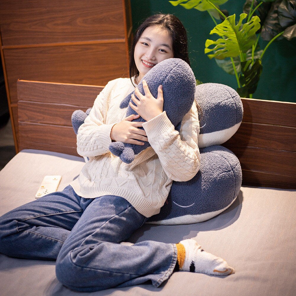 Adorable Fluffy Blue Whale Plushie - Kawaiies - Adorable - Cute - Plushies - Plush - Kawaii