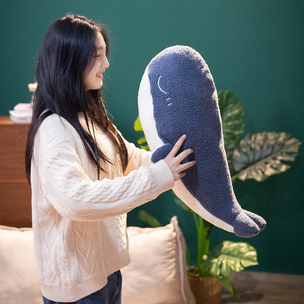 Adorable Fluffy Blue Whale Plushie - Kawaiies - Adorable - Cute - Plushies - Plush - Kawaii