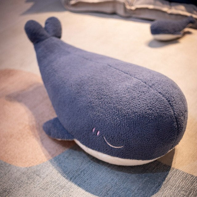 Adorable Fluffy Blue Whale Plushie - Kawaiies - Adorable - Cute - Plushies - Plush - Kawaii