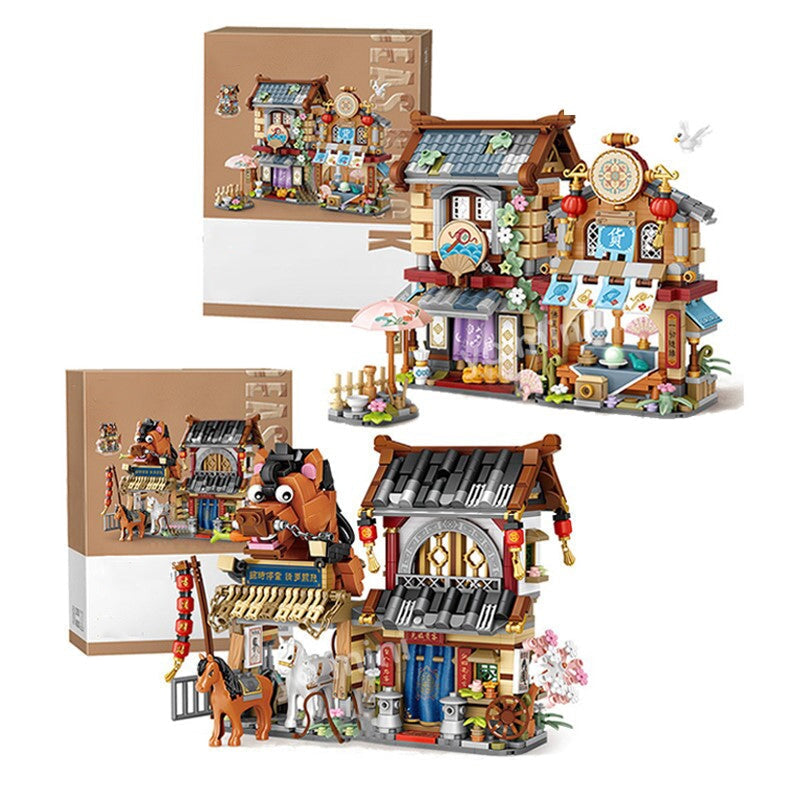 Ancient Honey Bee & Bacon Shops Micro Building Set Collection – Kawaiies