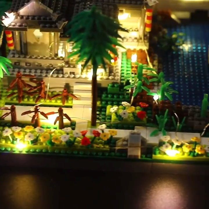 Ancient Pagoda Village with Lake Nano Building Blocks - Kawaiies - Adorable - Cute - Plushies - Plush - Kawaii