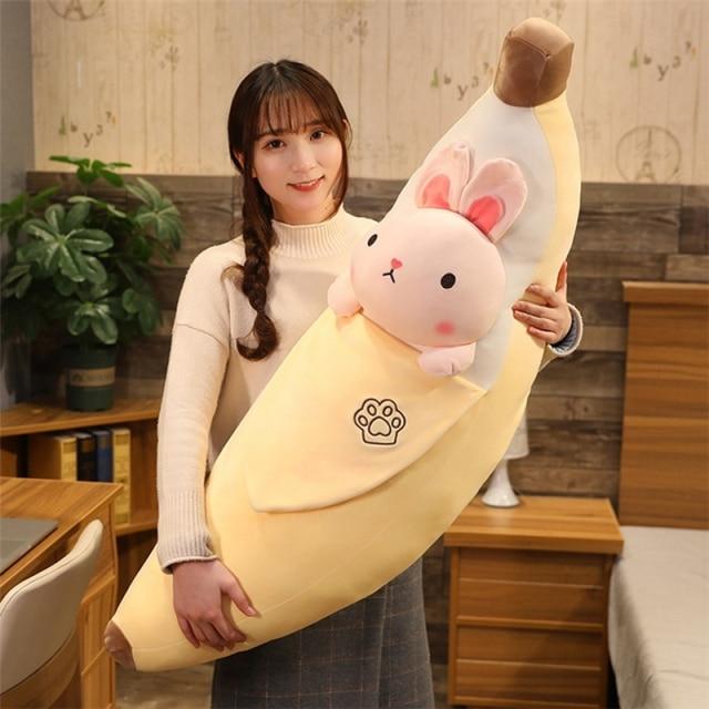Animals Hiding in Banana Plushies - Kawaiies - Adorable - Cute - Plushies - Plush - Kawaii