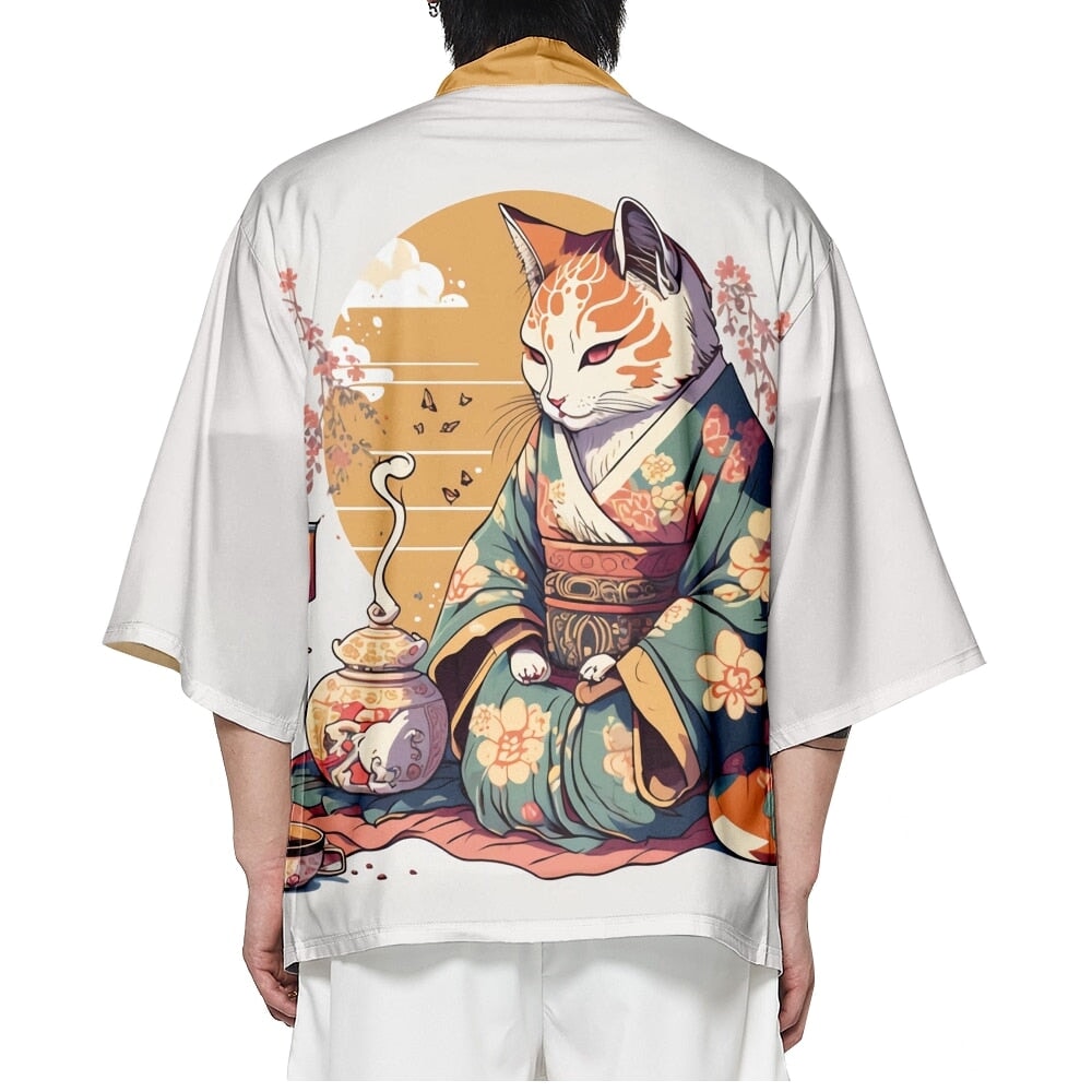 kawaiies-softtoys-plushies-kawaii-plush-Anime Cat in Kimono Unisex Kimono Collection Apparel 