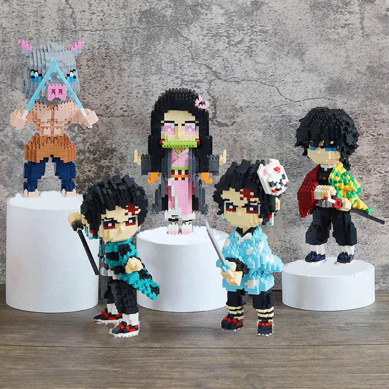 Anime Demon Slayer Rengoku Kyojuro Nano Building Blocks - Kawaiies - Adorable - Cute - Plushies - Plush - Kawaii