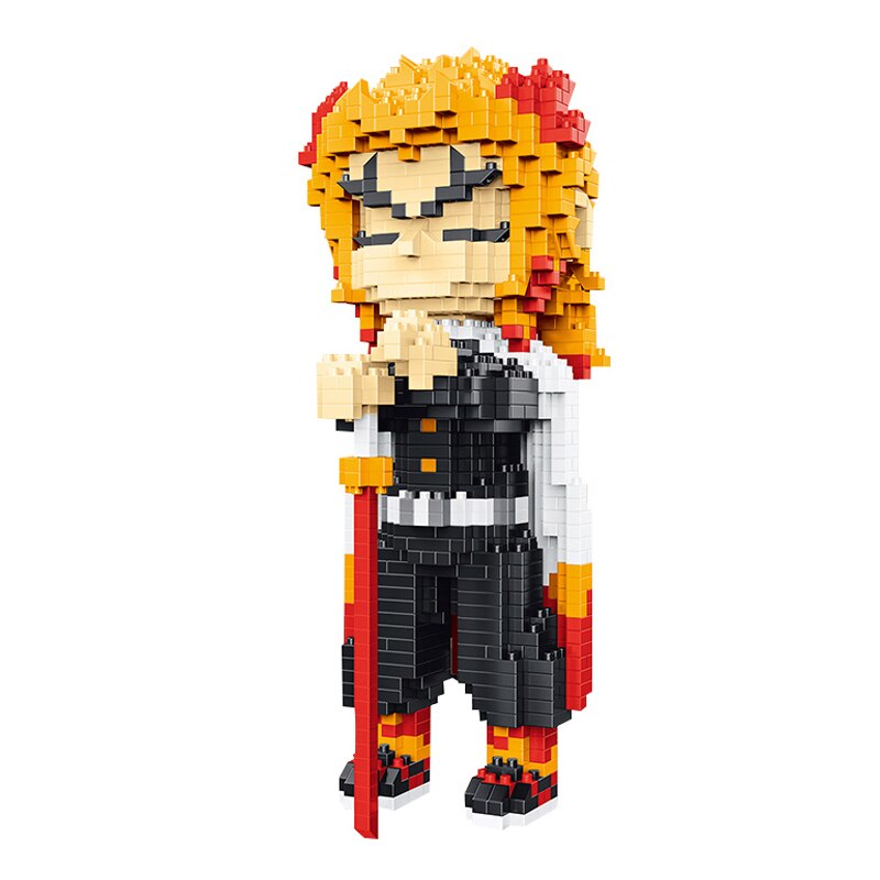 Anime Demon Slayer Rengoku Kyojuro Nano Building Blocks - Kawaiies - Adorable - Cute - Plushies - Plush - Kawaii