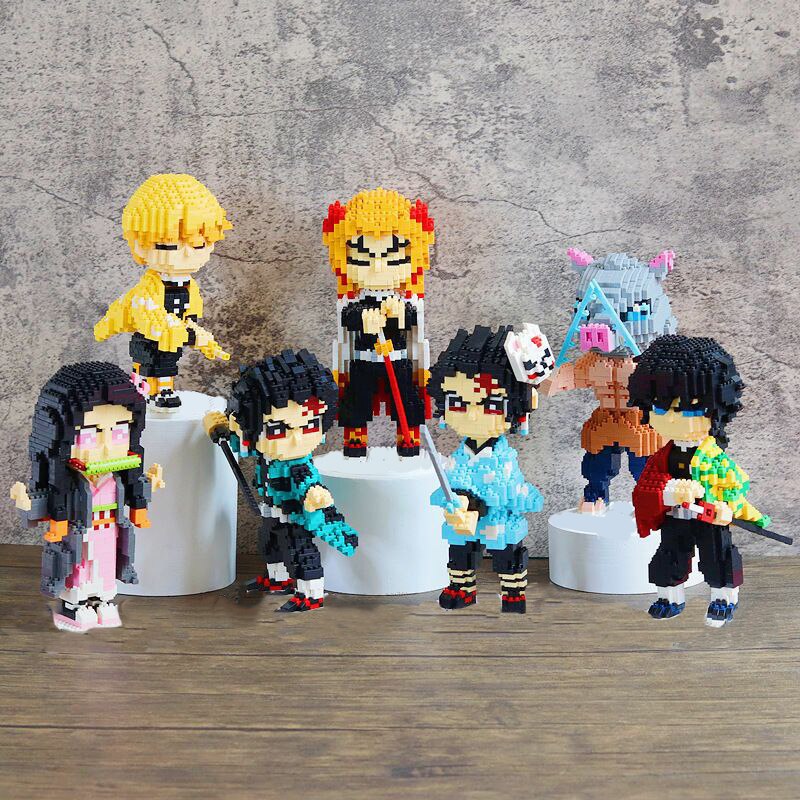 Anime Demon Slayer Rengoku Kyojuro Nano Building Blocks - Kawaiies - Adorable - Cute - Plushies - Plush - Kawaii