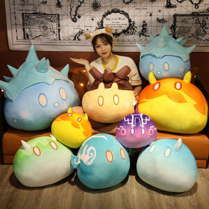 Anime Genshin Impact Slime Ball Plushies - Kawaiies - Adorable - Cute - Plushies - Plush - Kawaii