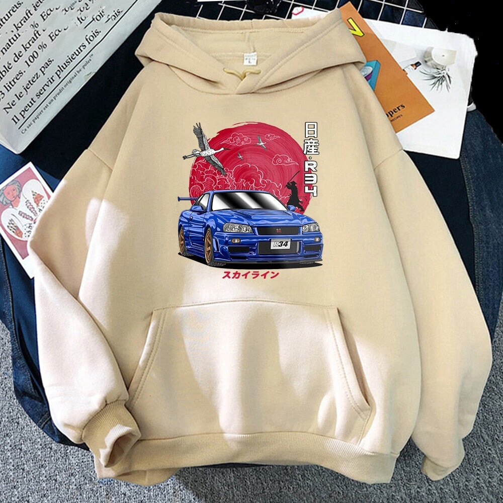 kawaiies-softtoys-plushies-kawaii-plush-Anime Initial D Hooded Sweatshirt Apparel Crean S 