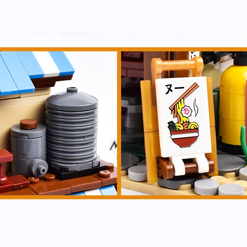Anime Naruto Ichiraku Ramen Shop Building Set - Kawaiies - Adorable - Cute - Plushies - Plush - Kawaii