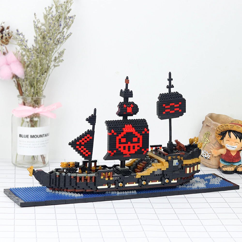 Anime One Piece Pirate Ships Nano Blocks Building Sets | Limited Stock - Kawaiies - Adorable - Cute - Plushies - Plush - Kawaii