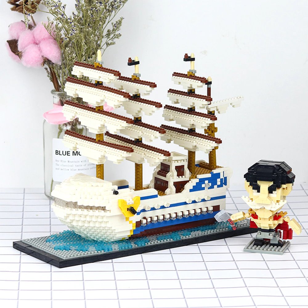 Anime One Piece Pirate Ships Nano Blocks Building Sets | Limited Stock - Kawaiies - Adorable - Cute - Plushies - Plush - Kawaii