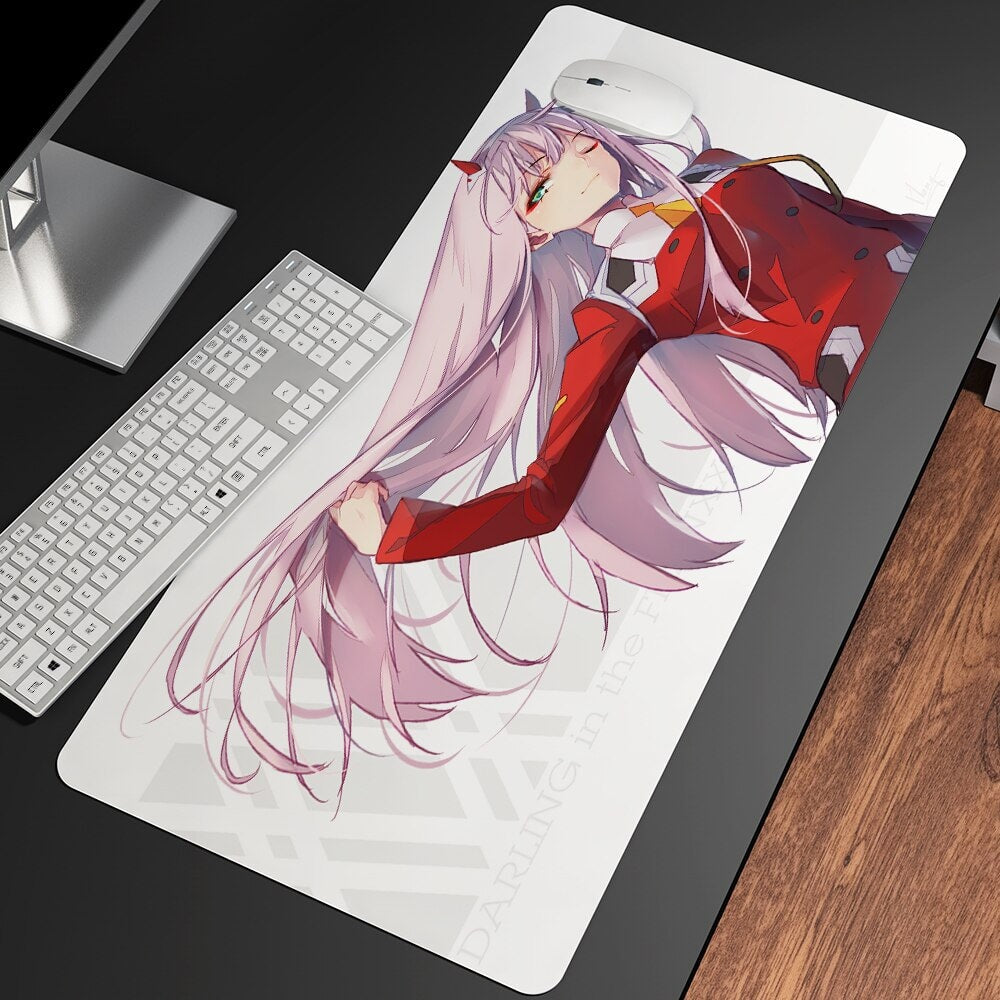 Anime Zero Two Darling In The Franxx Large Mouse Pad Collection - Kawaiies - Adorable - Cute - Plushies - Plush - Kawaii