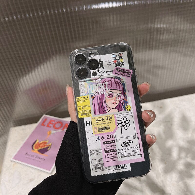 Kawaii Anime Phone Case for iphone 7/7plus/SE2/8/8P/X/XS/XR/XS Max/11/ –  Pennycrafts